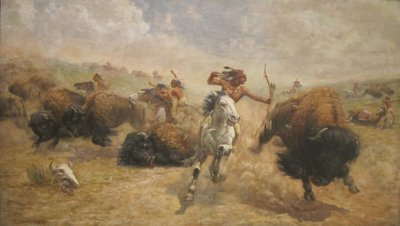 Buffalo Hunt by Robert Jenkins Onderdonk